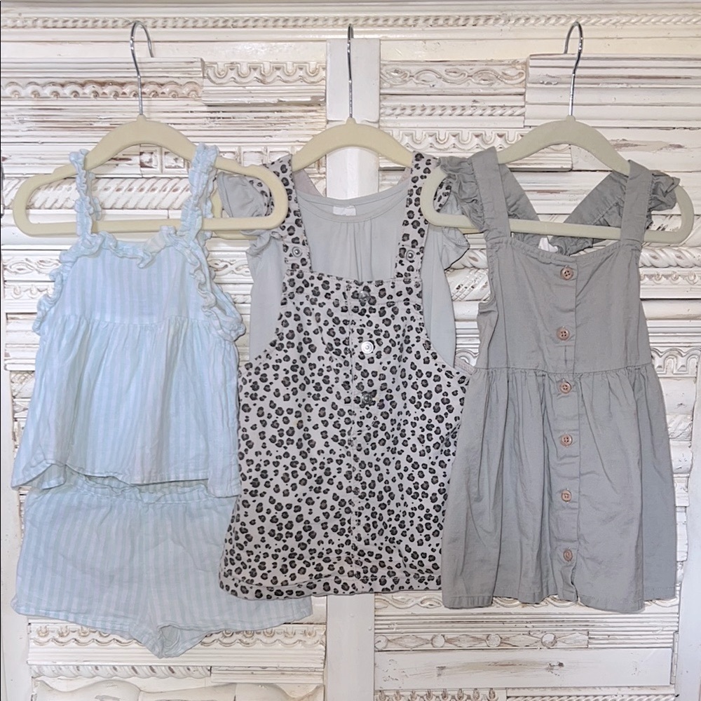 Stylish Kids' Clothing Sets in Sage Green Bundle